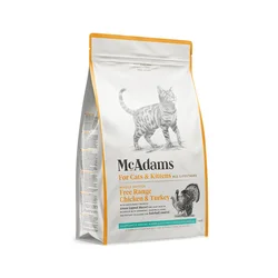 Mc Adams hrana za mačke i mačiće - Free range chicken & Turkey 375g