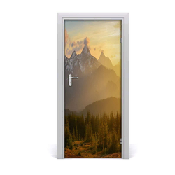 tulup.si Samolepilni tapete na vratih Sunset gora 85x205 cm