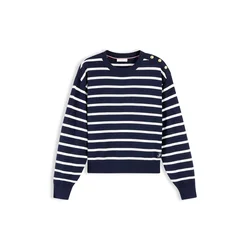 TOMMY HILFIGER Pulover modra/bela