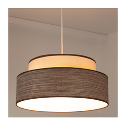 Luster na sajli GRACE 1xE27/60W/230V prečnik 40 cm krem/braon