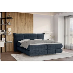 Boxspring Krevet Auris 140/200 cm , plava