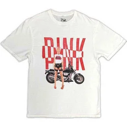 Pink Motorbike White XL Majica