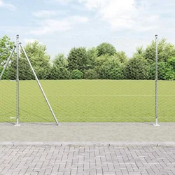 vidaXL Hexagonalna ograja 1.5x10 m Cinkovo jeklo
