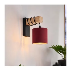 BRILAGI - Zidno svetlo NUBILA 1xE27/60W/230V braon/crna/pompejska crvena