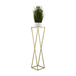 Stalak za cveće LOFT 100x24 cm zlatna/bela
