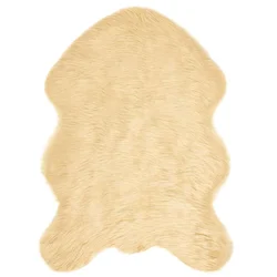 Tepih od umjetne ovčje kože TAFALLA Krem 60 x 90 cm Poliester