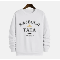 MAFIMI Muški duks Najbolji tata, Beli