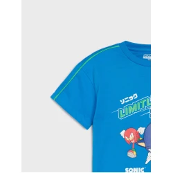 Sinsay - Majica kratkih rukava Sonic the Hedgehog - mid blue