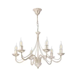 Luster na lancu ANTON 6xE14/60W/230V bela patina