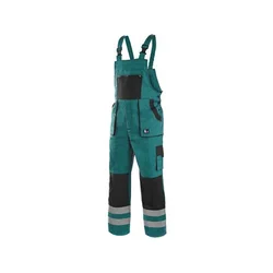 Canis Radne pantalone na tregere luxy bright zeleno-crna vel.60 ( 67069 )