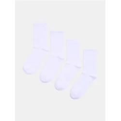 Sinsay - Duge čarape 4 pack - belo