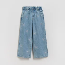 Reserved - Wide leg farmerke s vezom