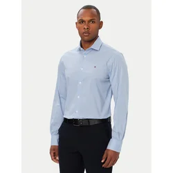 Tommy Hilfiger Srajca Gingham MW0MW42931 Svetlo modra Regular Fit