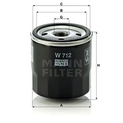 Mann Filter Filter olja hidravličnega menjalnika MANN FI 6568340