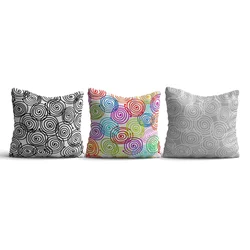 Aberto Design Set 3 jastuka 43x43cm Šareni
