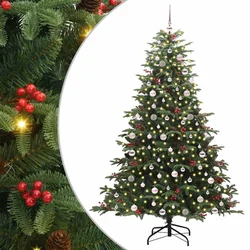 Umjetno božićno drvce Zelena 240 cm PVC i Metal i Plastika
