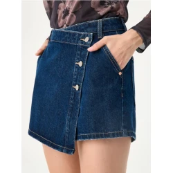 Sinsay - Jeans krilo-hlačke - mornarsko modra