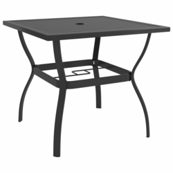 Den Vrtna miza antracitna 81,5x81,5x72 cm jeklo