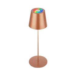 Briloner 7510013-LED RGB prigušiva stona lampa CALIDA 2,5W/5V IP44 1200mAh bronzana