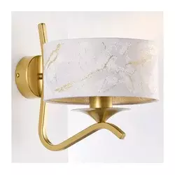 Jupiter 2111 - Zidna lampa KASZMIR 1xE27/15W/230V bela/zlatna/dekor mermera
