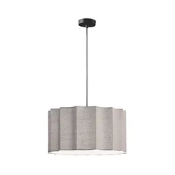 Luster na sajli WAVY 1xE27/14W/230V siva