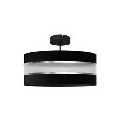 Luster na štapu HELEN 3xE27/15W/230V crna/sjajni hrom