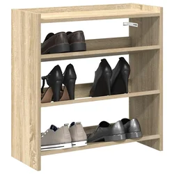 Stalak za cipele boja hrasta 60x25x62 cm konstruirano drvo