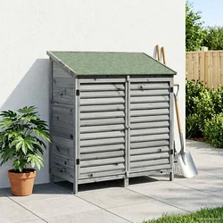 Vrtna Šupa s krovom Siva 106 x 56 x 113,5 cm Čvrsto drvo jele