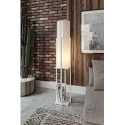 Aberto Design Podna lampa Dor, 160 cm ,E27, Bela