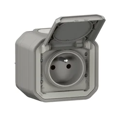 Legrand - Spoljna utičnica 250V/16A PLEXO IP55 siva