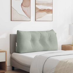 Jastuk za leđa Svijetlo siva 100 x 24 x 50 cm Baršun