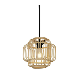 Searchlight 61089CW - Viseći luster na sajli MADELINE 1xE27/7W/230V, prečnik 29 cm, bambus