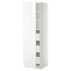 METOD / MAXIMERA Visoki element s fiokama, bela/Ringhult bela, 60x60x200 cm