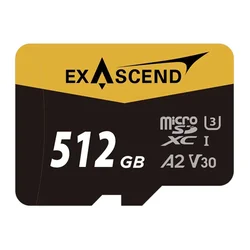 Exascend UHS-I microSD Card Series 512GB Catalyst (with Adapter)