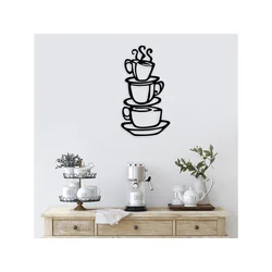 Wallity Dekorativni metalni zidni ukras Coffee