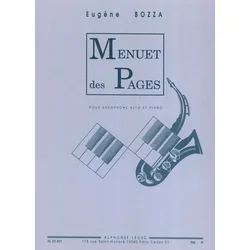 BOZZA E.:MENUET PAGES