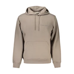 CALVIN KLEIN MEN'S BROWN ZIP-UP SWEATSHIRT