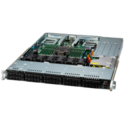 Supermicro SYS-111C-NR, Gold 6526Y, 4x 32GB DDR5, 480GB M.2 NVMe, 2x 1.92TB U.2 NVMe, IPMI BMC, 2x 25GbE SFP28, 860W Redundant Ti, TPM, QR Rails Set,