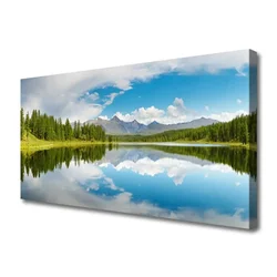 tulup.si Slika na platnu Forest lake gore landscape 100x50 cm