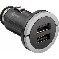 GOOBAY USB auto adapter DUAL, 2,1A