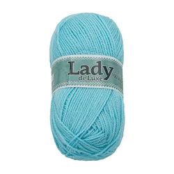 Preja LADY de Luxe - 100 g / 238 m - svetlo modra