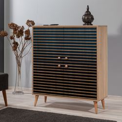 Hanah Home Komoda Multilux 95x111x36cm Hrast