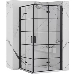 REA Tuš kabina Molier Black Double 100x100