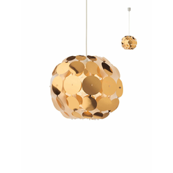 Redo 01-1508 - Viseći luster na sajli ODEON 1xE27/42W/230V, prečnik 36 cm, zlatna