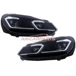 VW GOLF 6 2008-2012 FAROVI ZATAMLJENI SA MOTOROM ZA PODEŠAVANJE FAROVA GOLF 7.5 LOOK-SET 2KOM