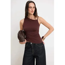 Trendyol Milla Ženska bluza, Braon