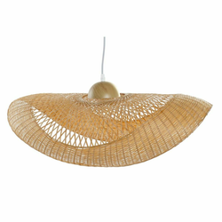 DKD Home Decor Stropna svetilka DKD Home Decor Brown Bamboo 40 W Sunhat 220 V 70 x 34 x 20 cm