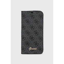 Maska na preklop Guess PC/ TPU 4G Metal Camera Outline Book za iPhone 14 Pro Max crna.
