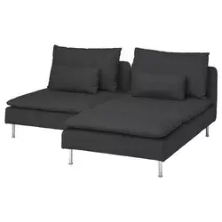 SÖDERHAMN Sofa dvosed s lenjivcem, Fridtuna tamnosiva