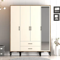 Hanah Home Garderober Kumsal STR, 160x201.4x47.5 cm, Krem